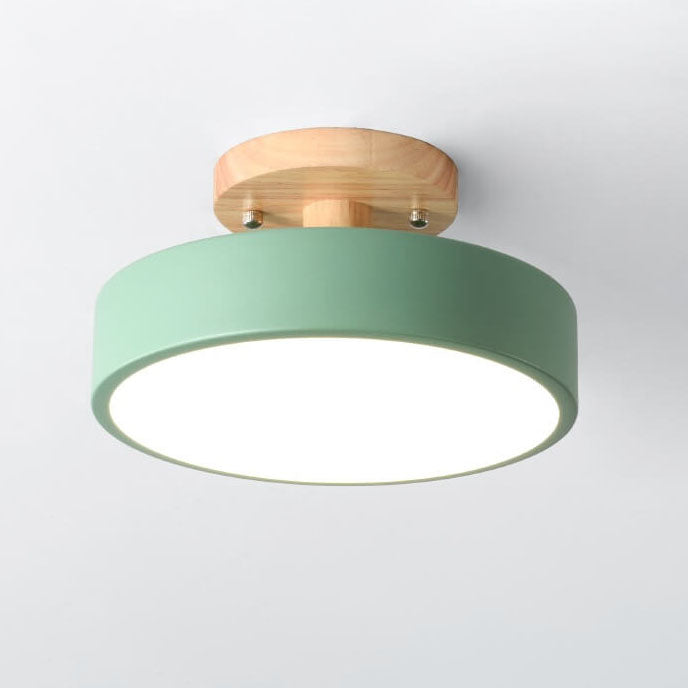 Norskhjem LED Rund Taklampe | Nordisk Design | Semi-Flush Montering | Økonomisk Innendørs Belysning