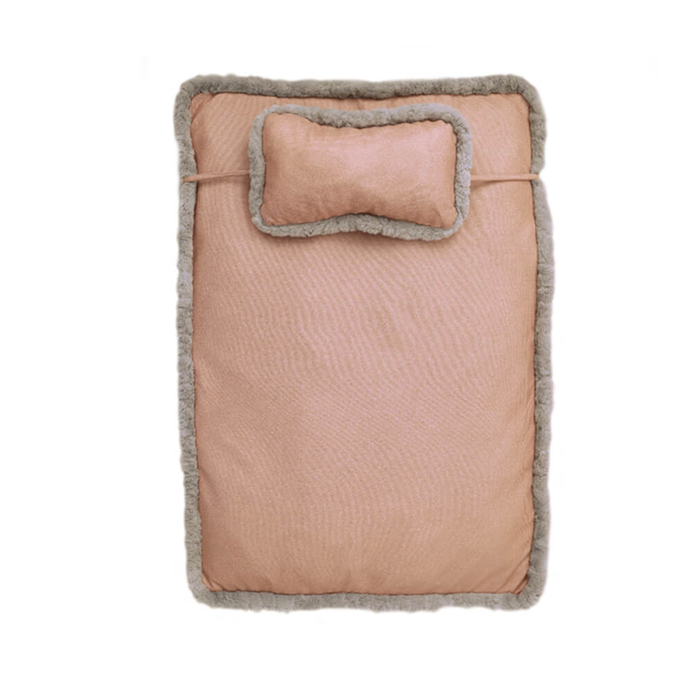 Luksuriøs Retro Dyp Søvn Hundeseng med Pute