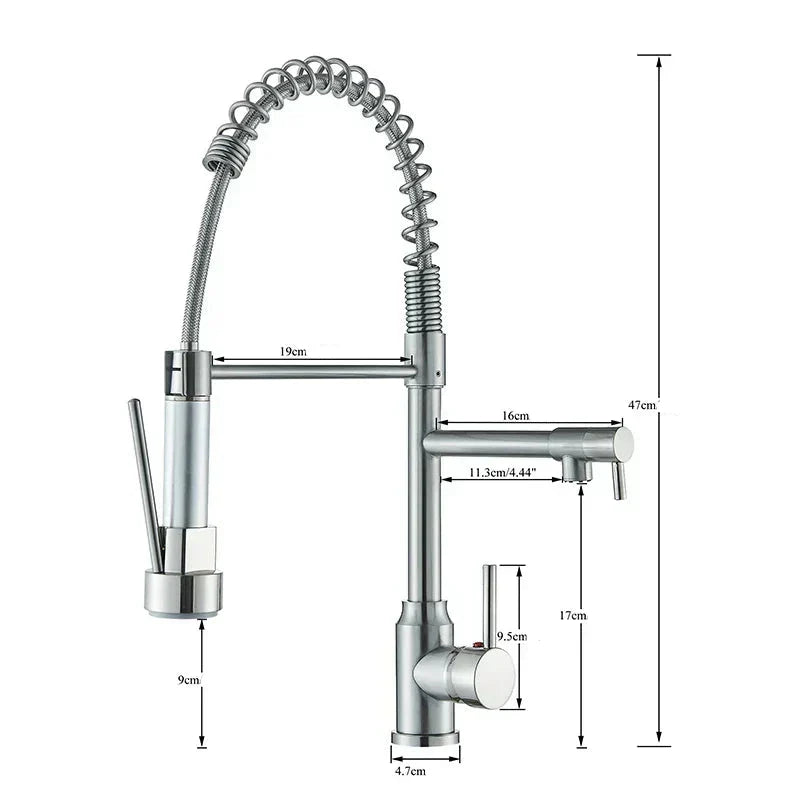 Norskhjem| NickelFlex – Kjøkkenkran med 360° svingfunksjon