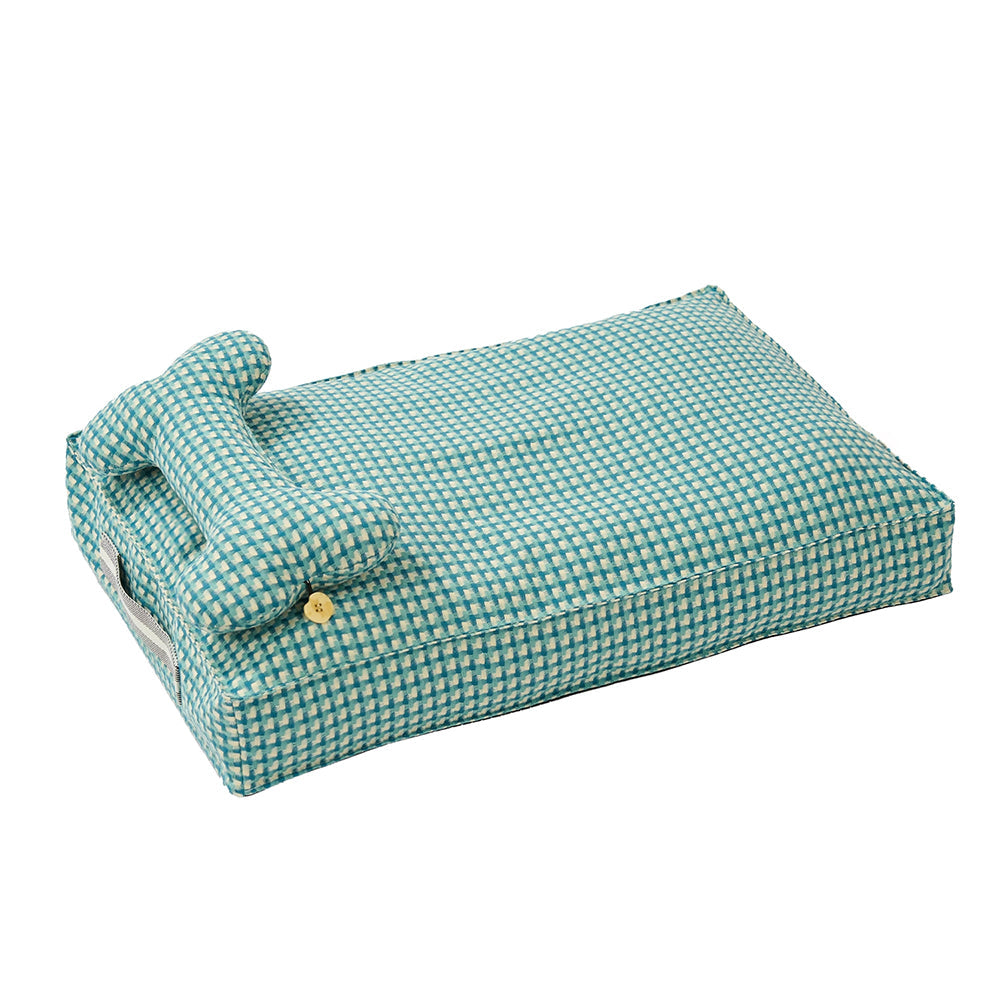 Nordisk Vaffel Hundeseng i Plush Stoff