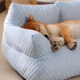 Nordisk Kjølende Katt- og Hundeseng i Is Silke