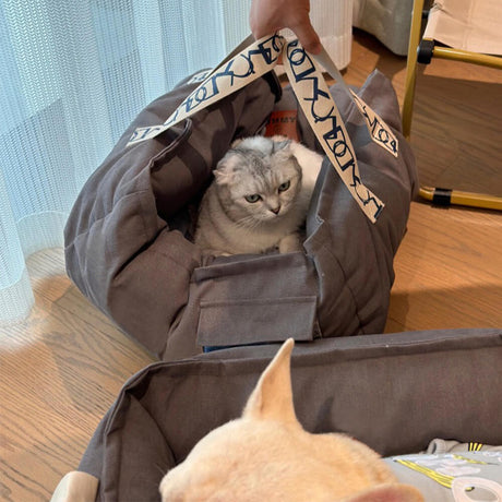 Nordisk Katt- og Hundeseng med Håndtak