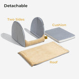 Nordisk Plysj Hundeseng med Isolerende Komfort