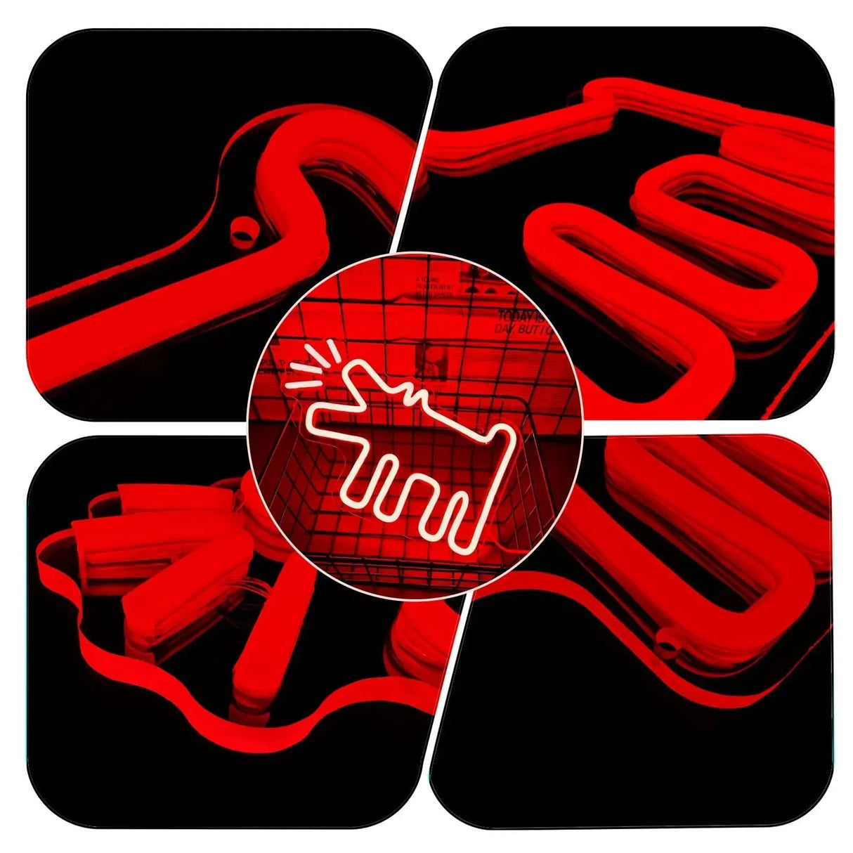 Urban Neon Kunstverk for Dristig Hundestil