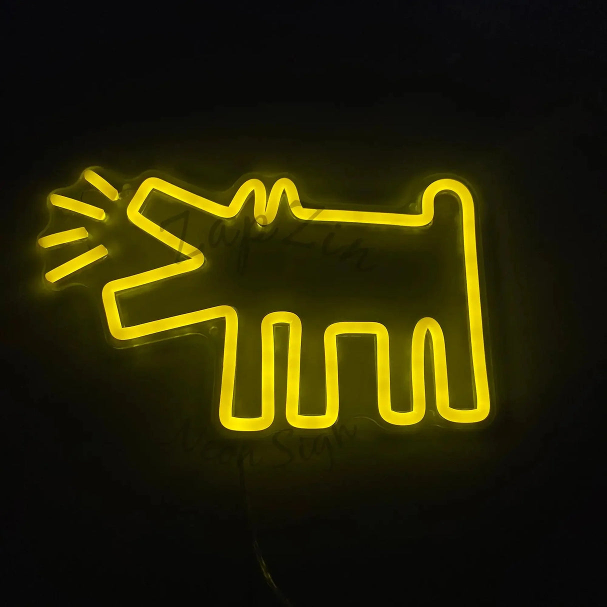Urban Neon Kunstverk for Dristig Hundestil