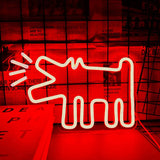 Urban Neon Kunstverk for Dristig Hundestil